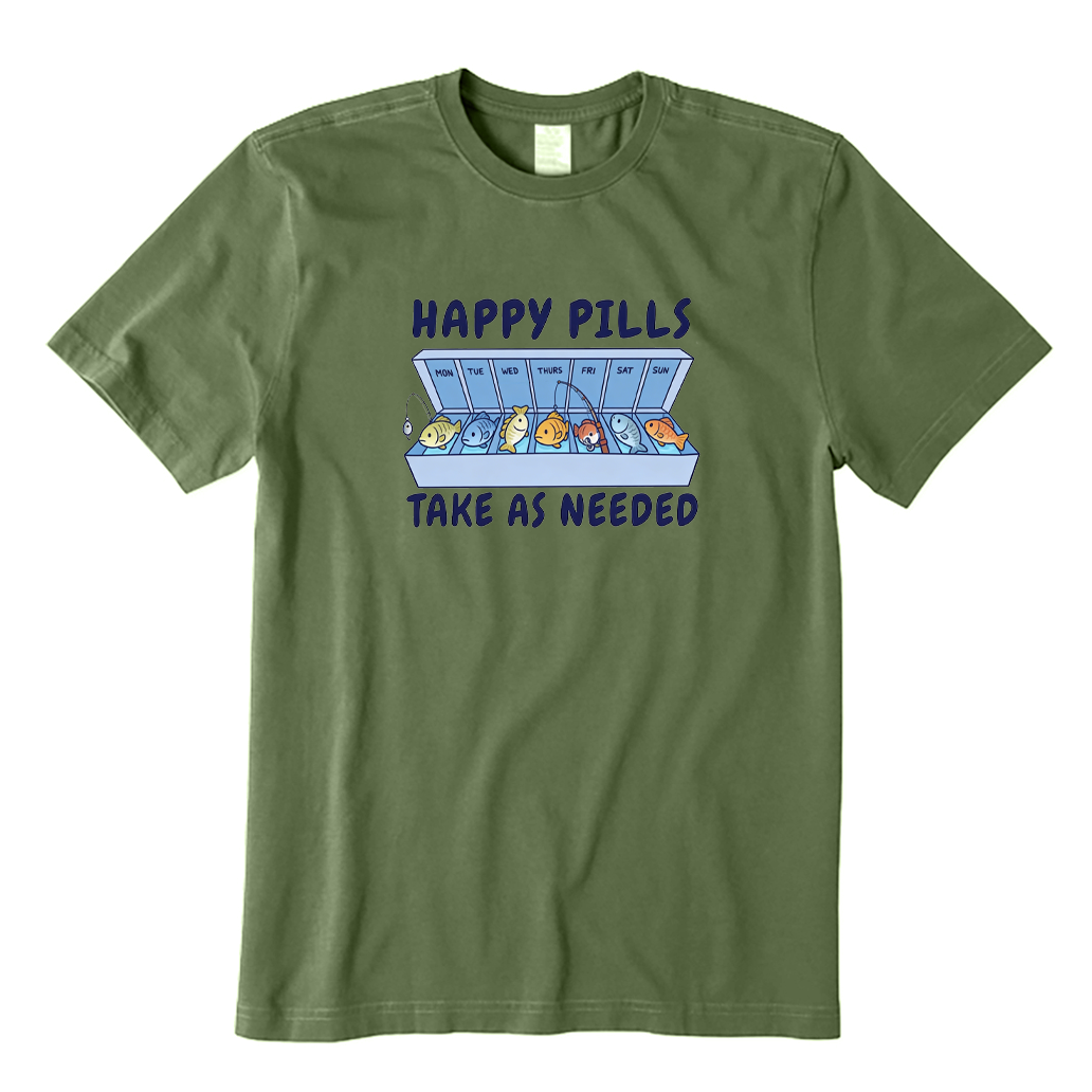 Fishing Happy Pills T-shirt