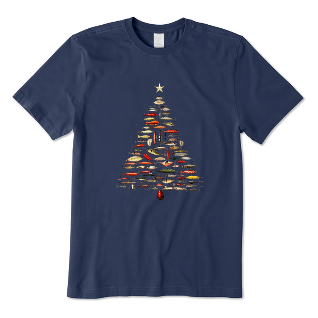 Fishing Lure Christmas Tree T-Shirt
