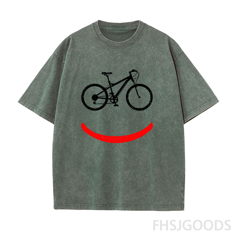 Bicycle Rider Unisex Distressed T-Shirt