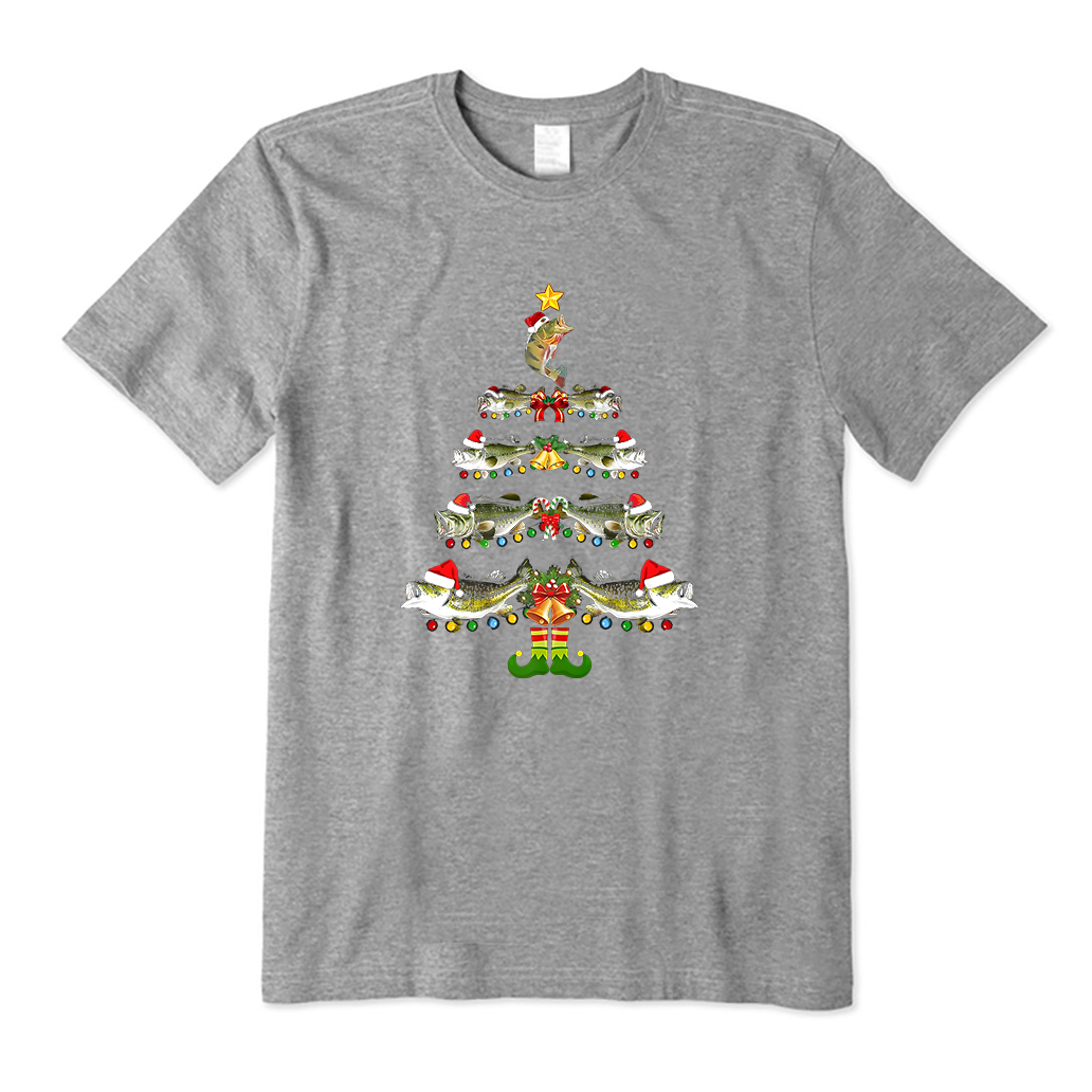 CHRISTMAS TREE MERRY FISHMAS T-Shirt