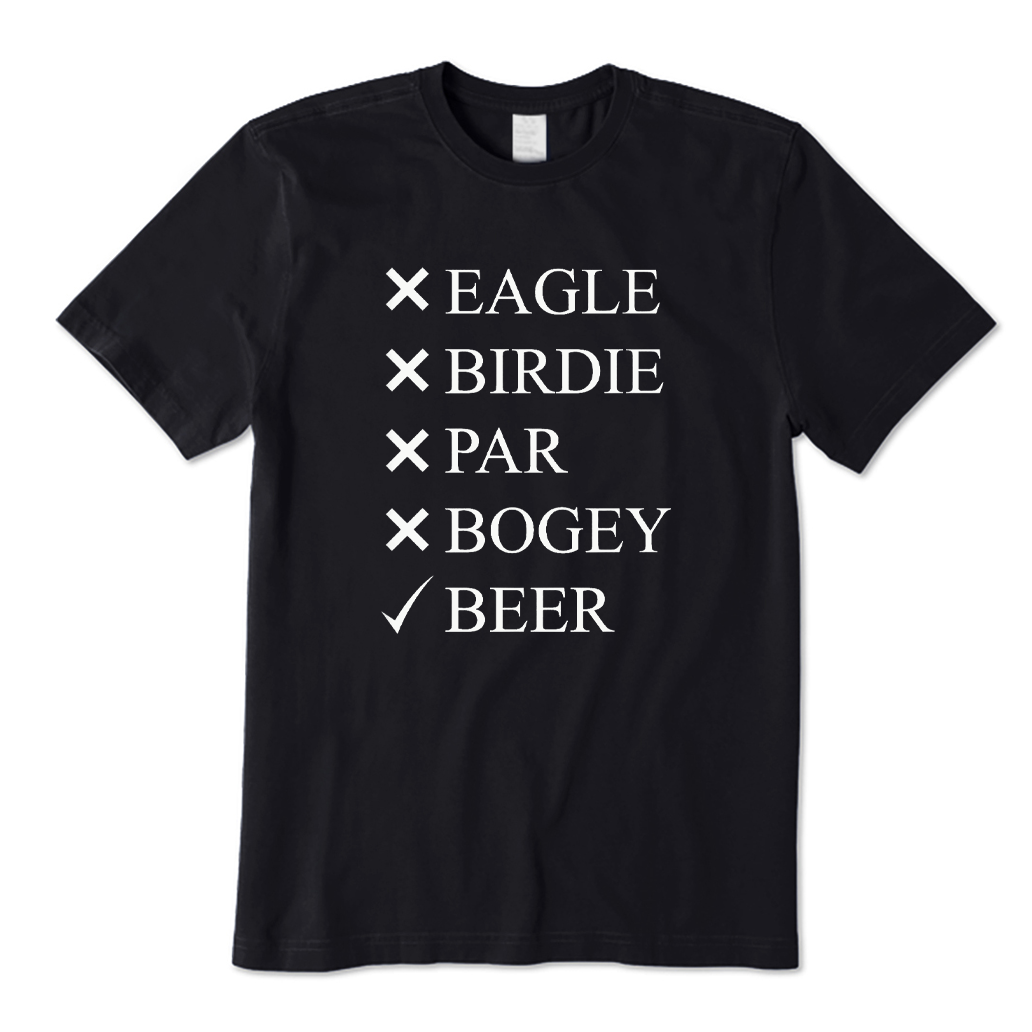 Eagle Birdie Par Bogey Beer T-shirt