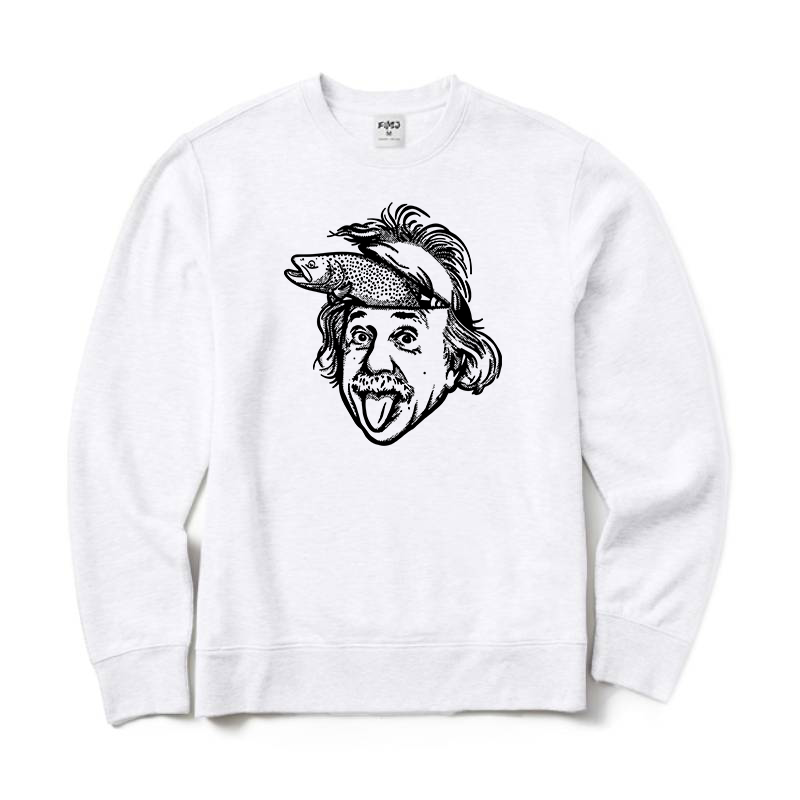 Albert Einstein Fly Fishing Crewneck Sweatshirt