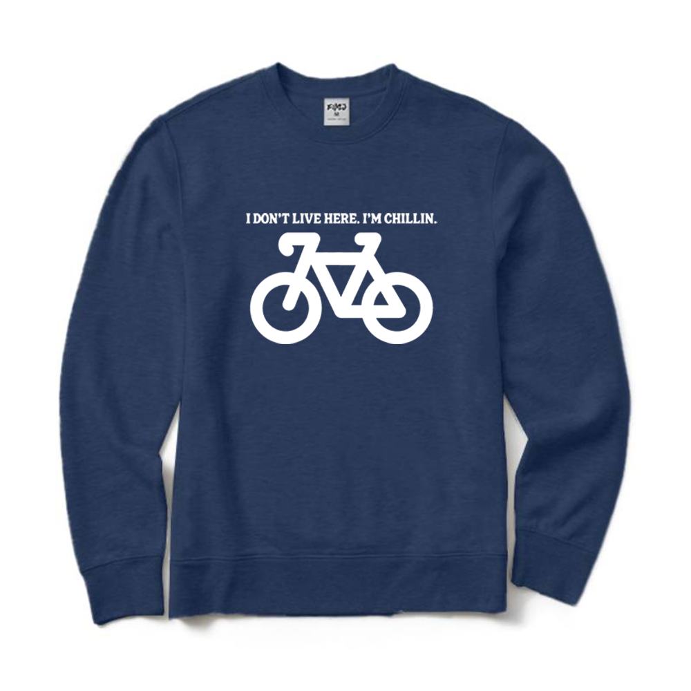 I'm Chillin' Bicycle Crewneck Sweatshirt