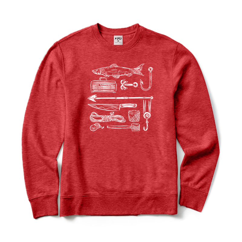 Vintage Style Fishing Sweatshirt