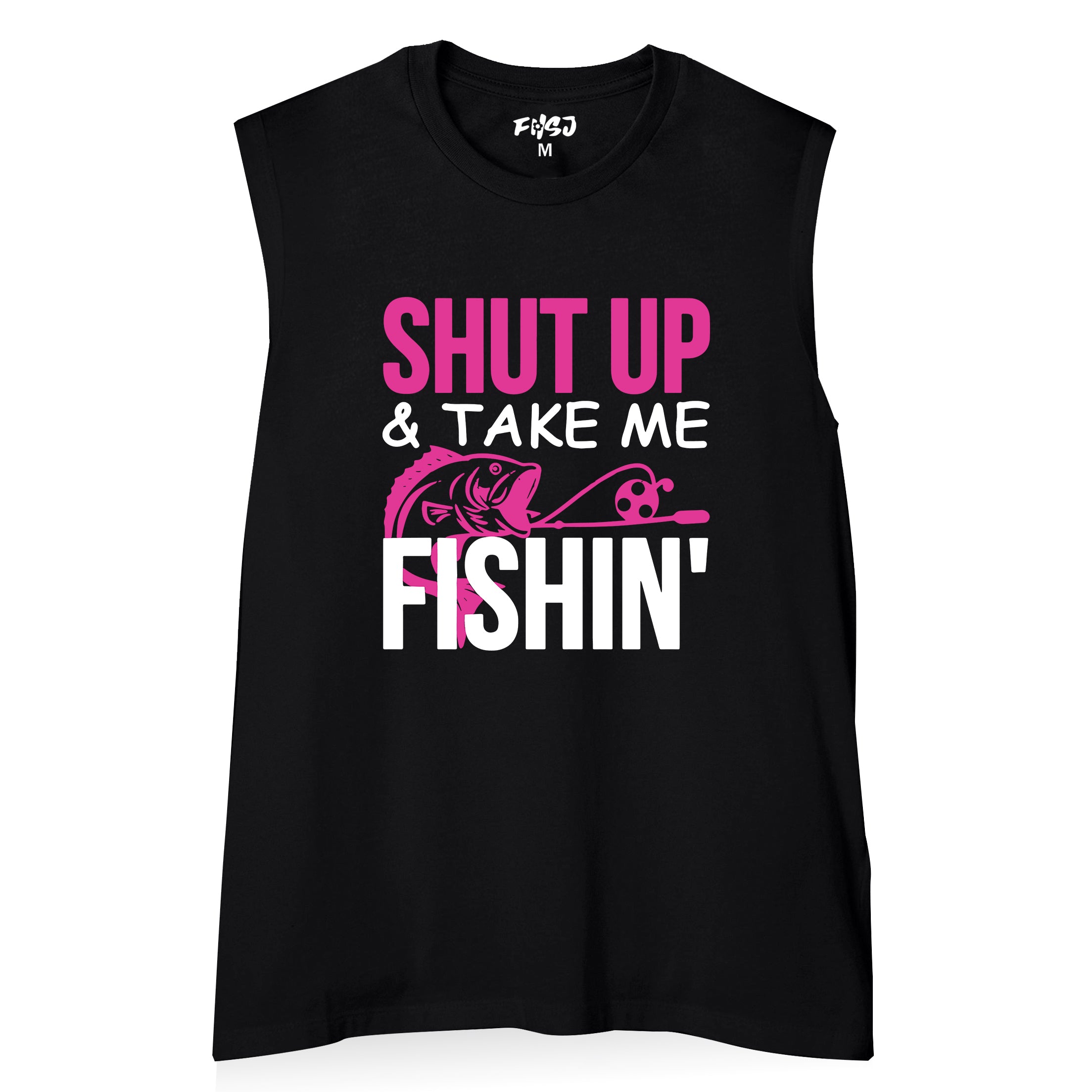 Women Shut Up and Take Me Fishing Tank Top