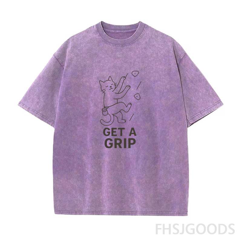 Get A Grip Unisex Distressed T-Shirt