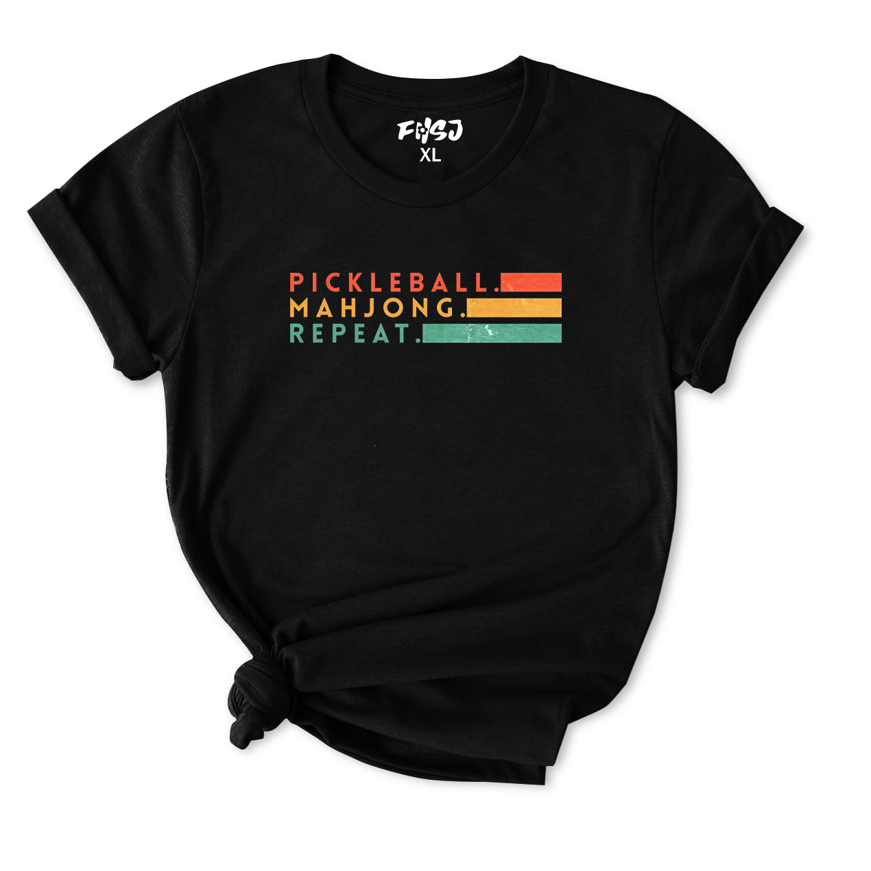 Pickleball Mahjong Repeat T-Shirt for Women