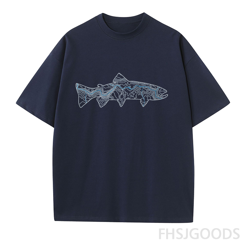 Green River Topographic Trout Unisex T-Shirt