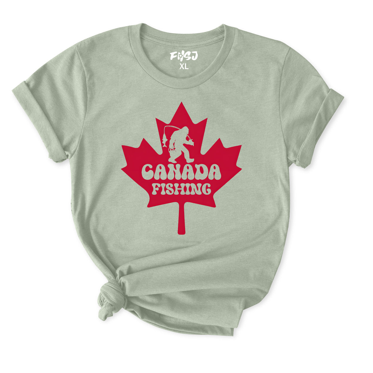 Bigfoot fishing T-Shirt for Women
