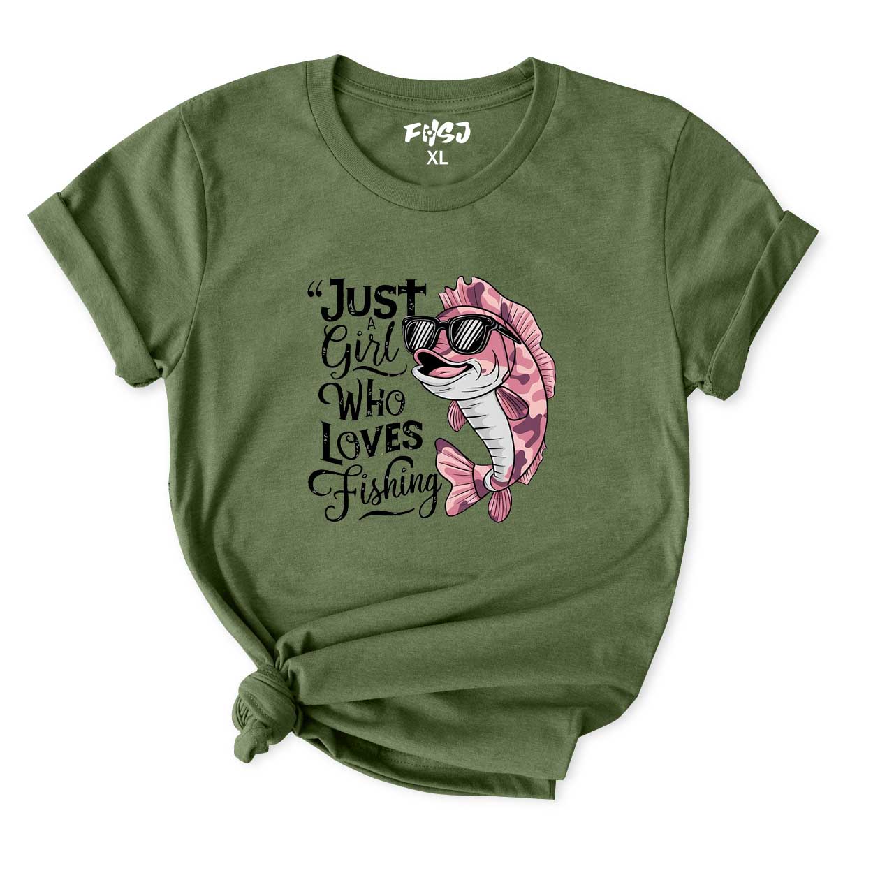 Just A Girl Who Loves Fishing T-Shirt for Women