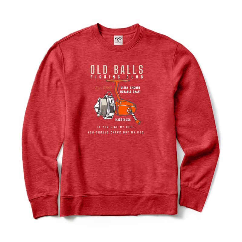 Old Balls Fishing Club Est. 1982 Crewneck Sweatshirt
