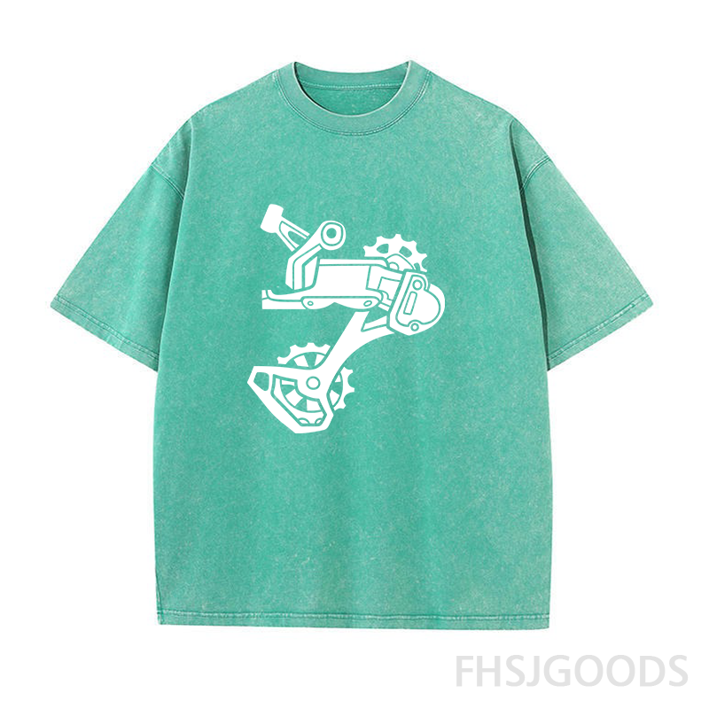 Rear Derailleur BIKE Unisex Distressed T-Shirt