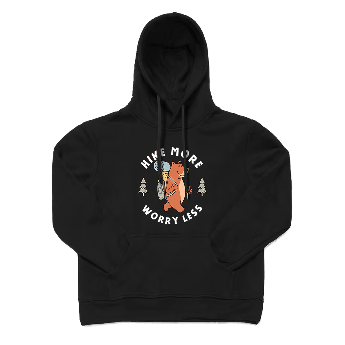 Bear Pine Tree Hiking Hoodie
