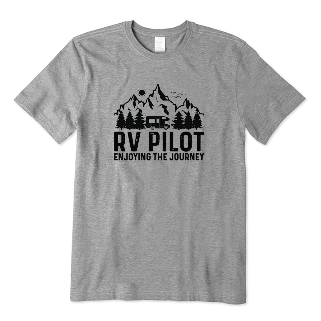 RV Pilot Enjoying The Journey Camping T-shirt