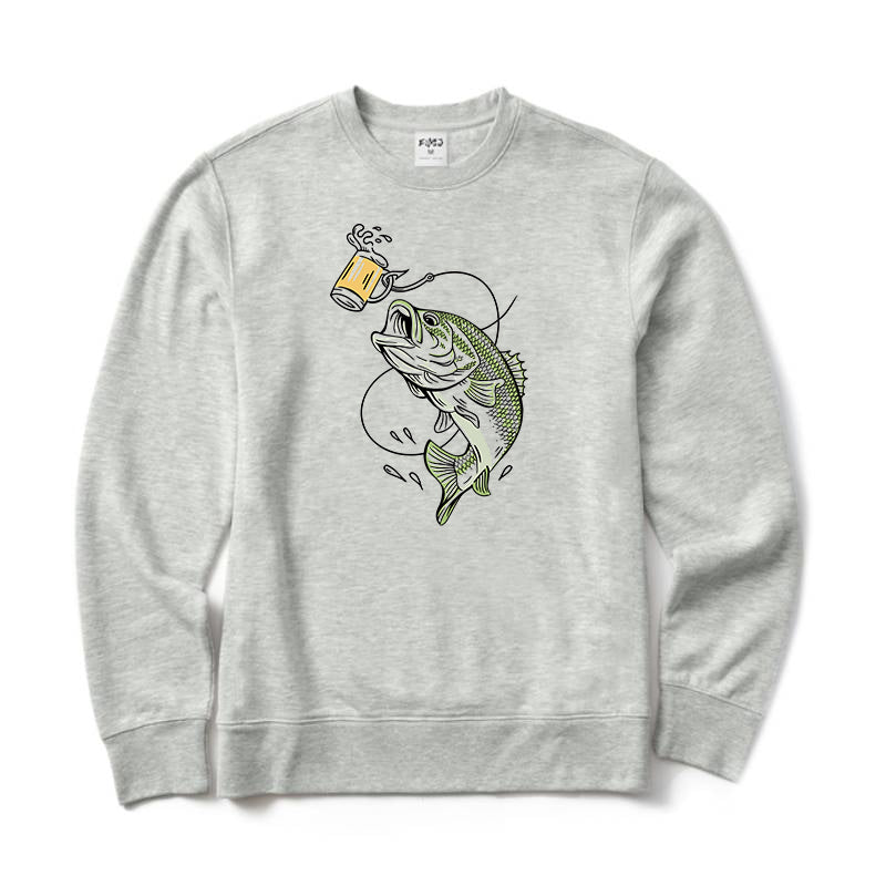 Lure Bass Beer Crewneck Sweatshirt