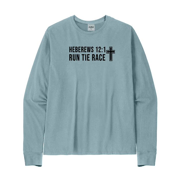 Run The Race Hebrews 12:1 Long Sleeve T-Shirt