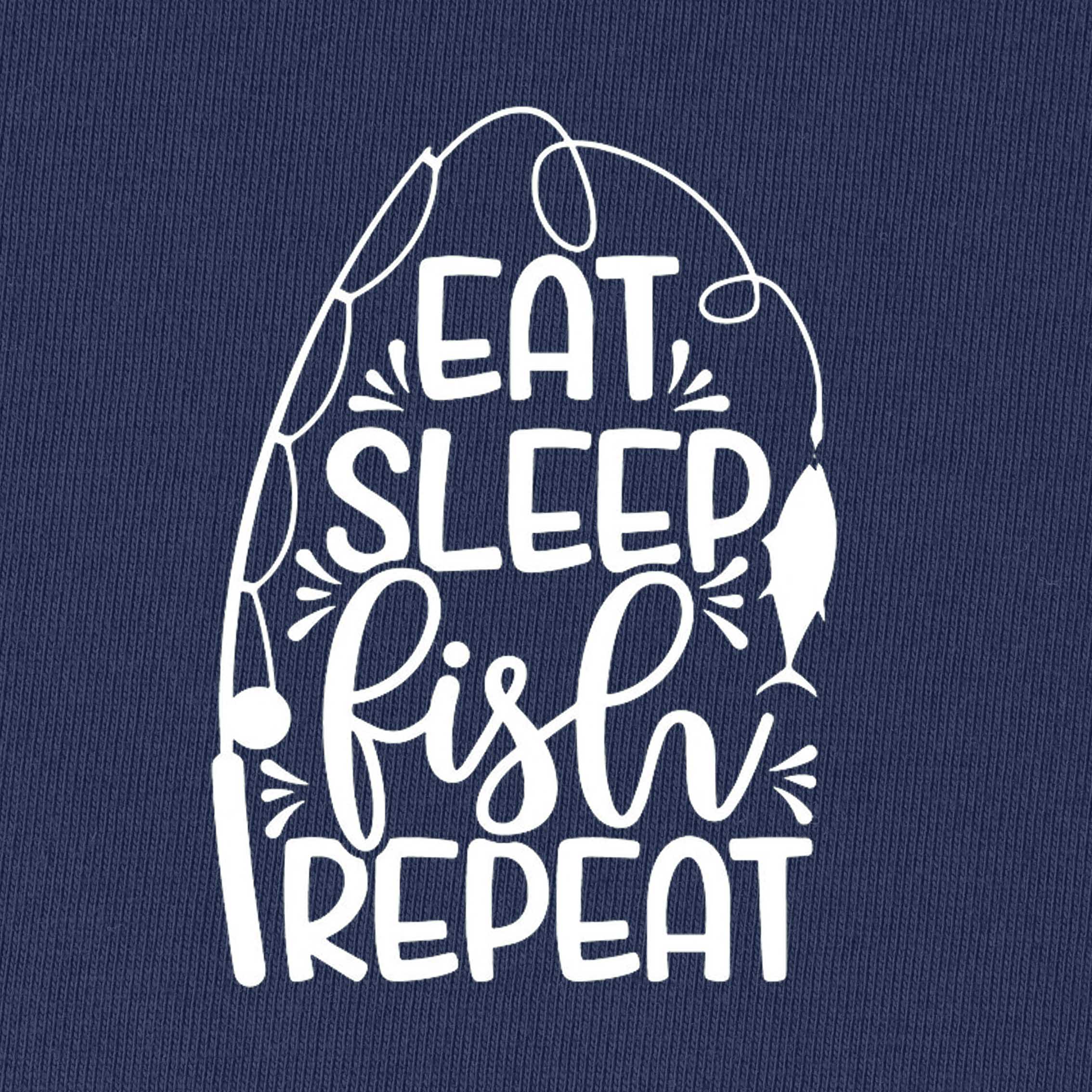 Eat Sleep Fish Repeat T-Shirt for Women