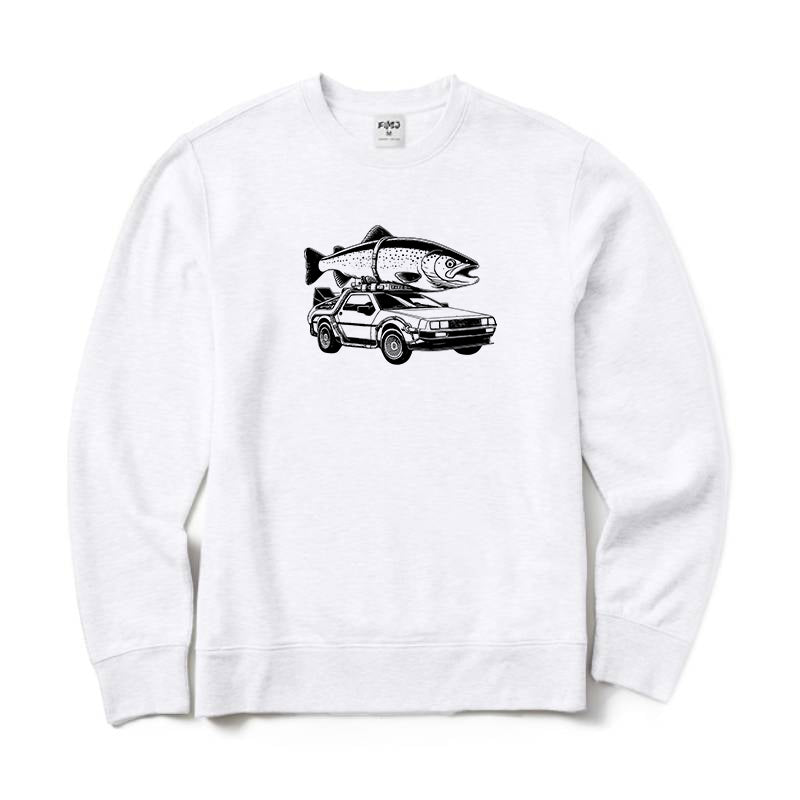 Moving A Big Trout Crewneck Sweatshirt
