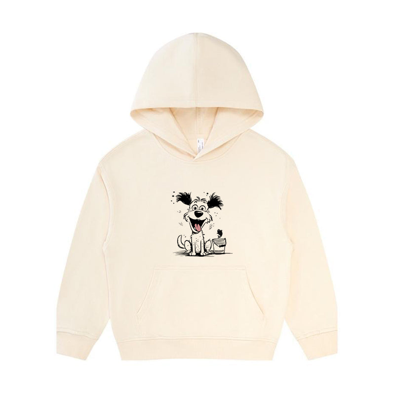 Dog Happy Fishing Kid's Hoodie