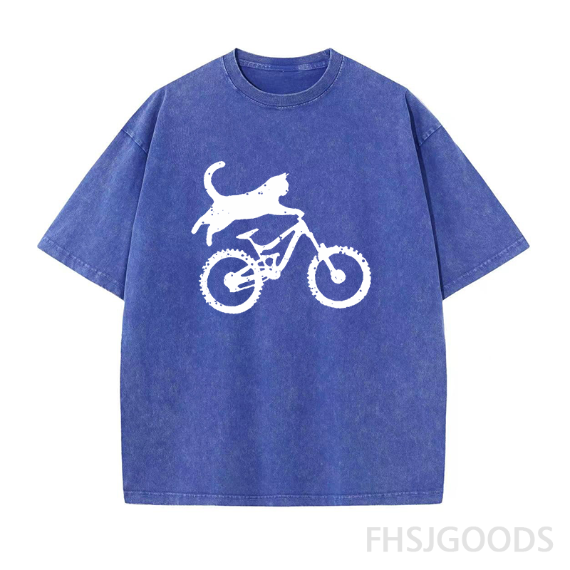 Meowntain Cat Unisex Distressed T-Shirt