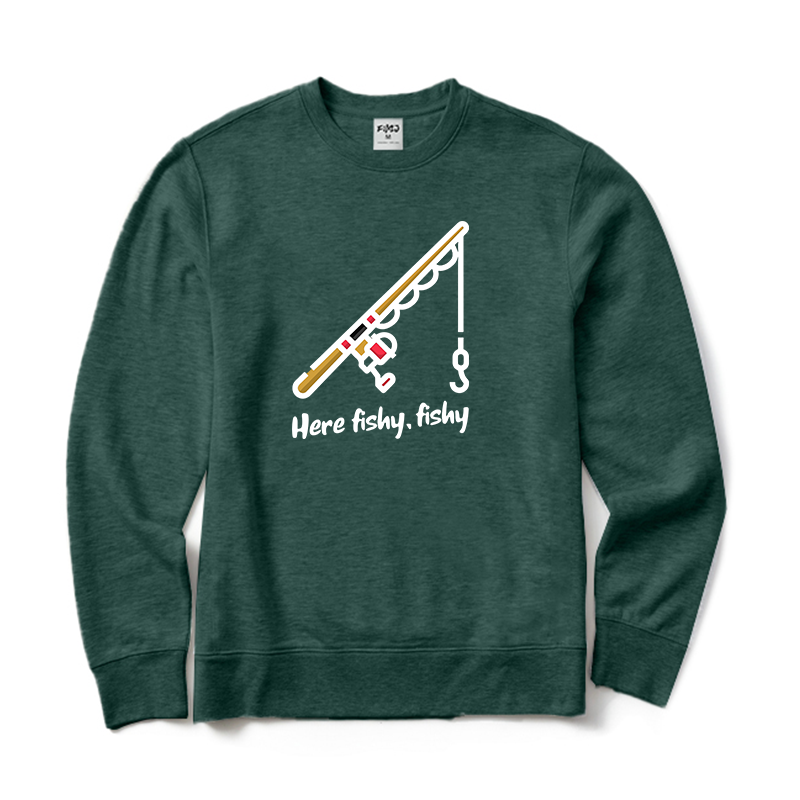 Here Fishy Crewneck Sweatshirt