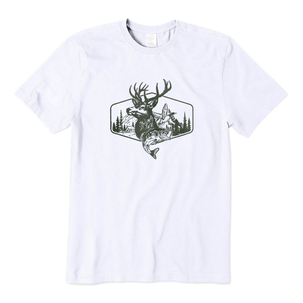 Deer Duck Fishing T-Shirt