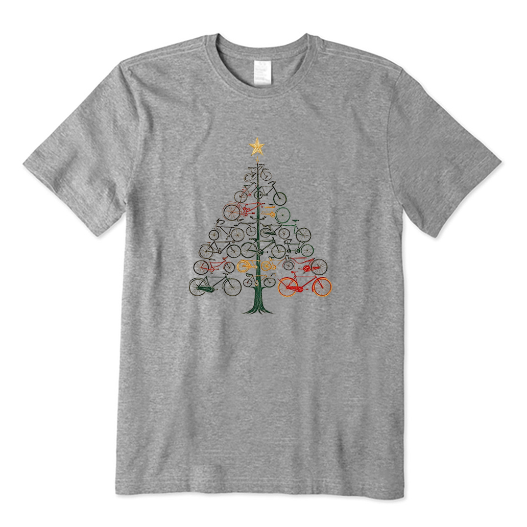 Bicycle Christmas Tree T-Shirt