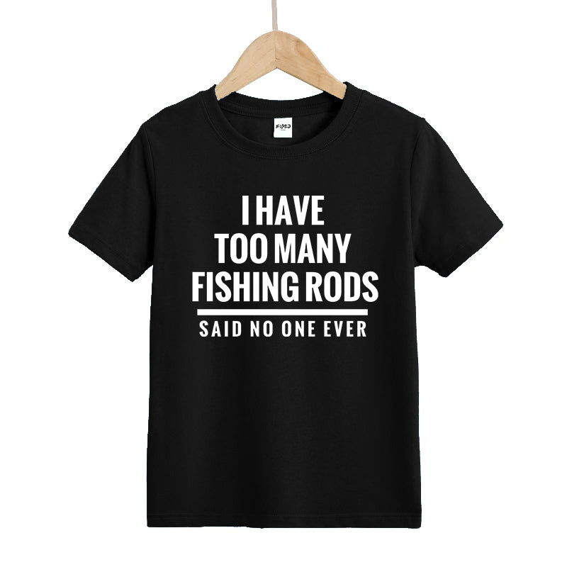 I Have Too Many Fishing Rods Kid's T-Shirts