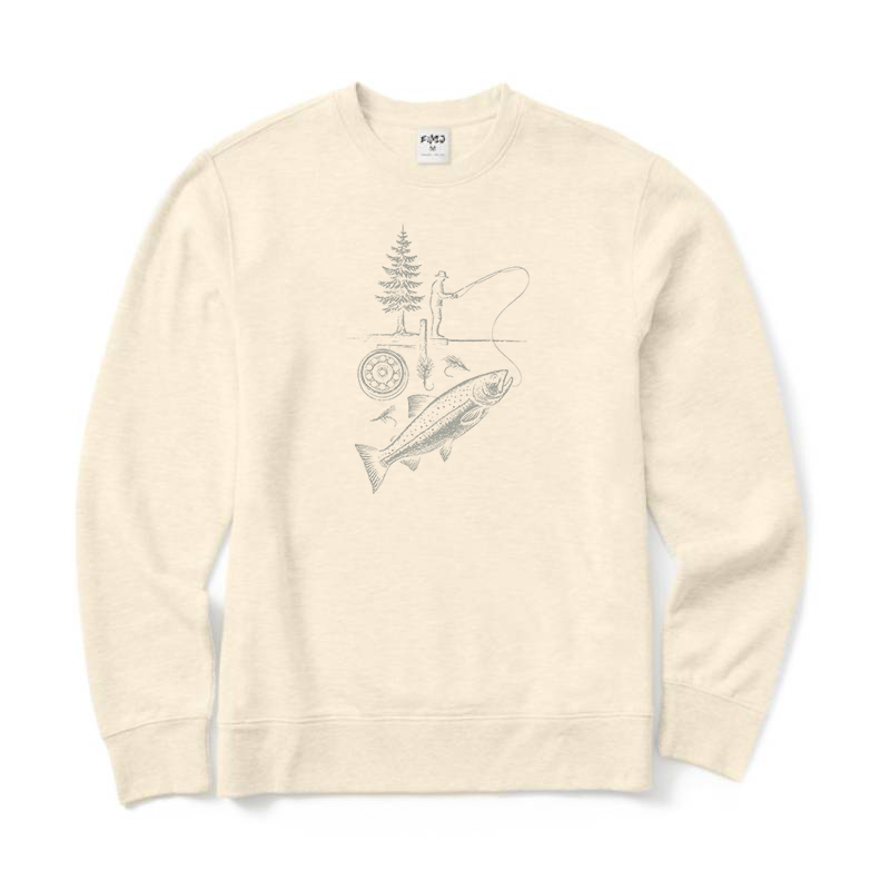 Fly Fishing Crewneck Sweatshirt
