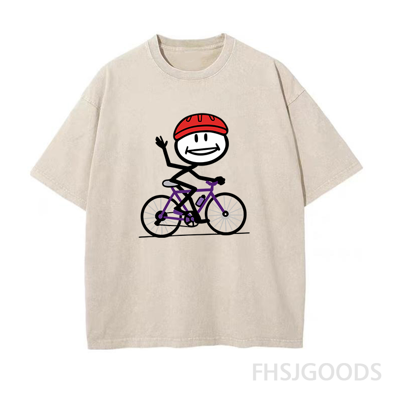 Smile Cycling Unisex Distressed T-Shirt