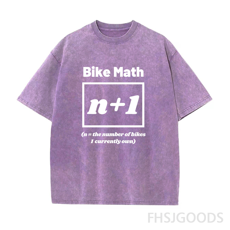 Bike Math Unisex Distressed T-Shirt