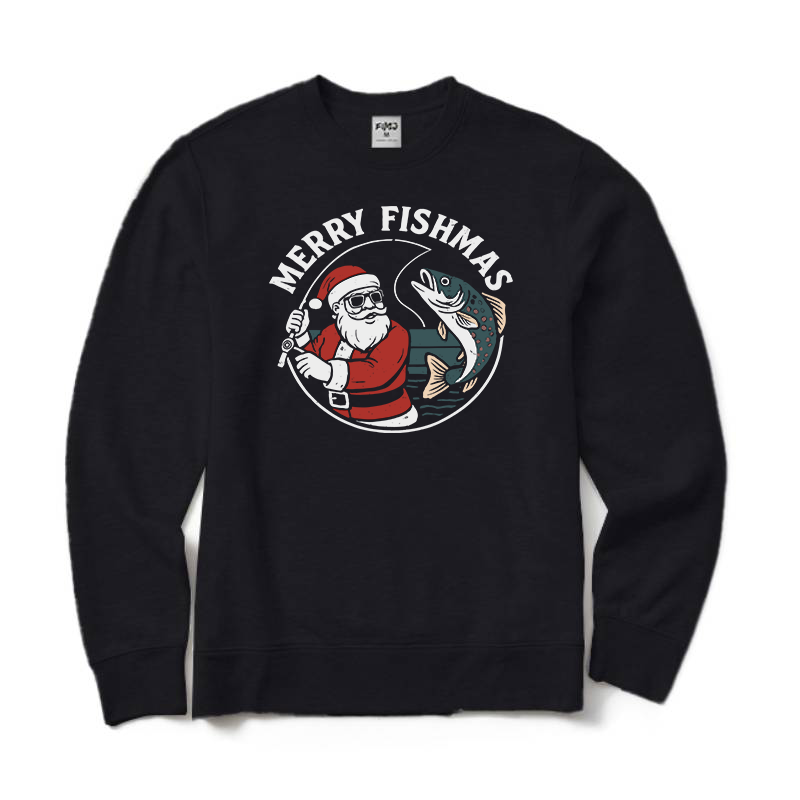 Merry Fishmas Crewneck Sweatshirt
