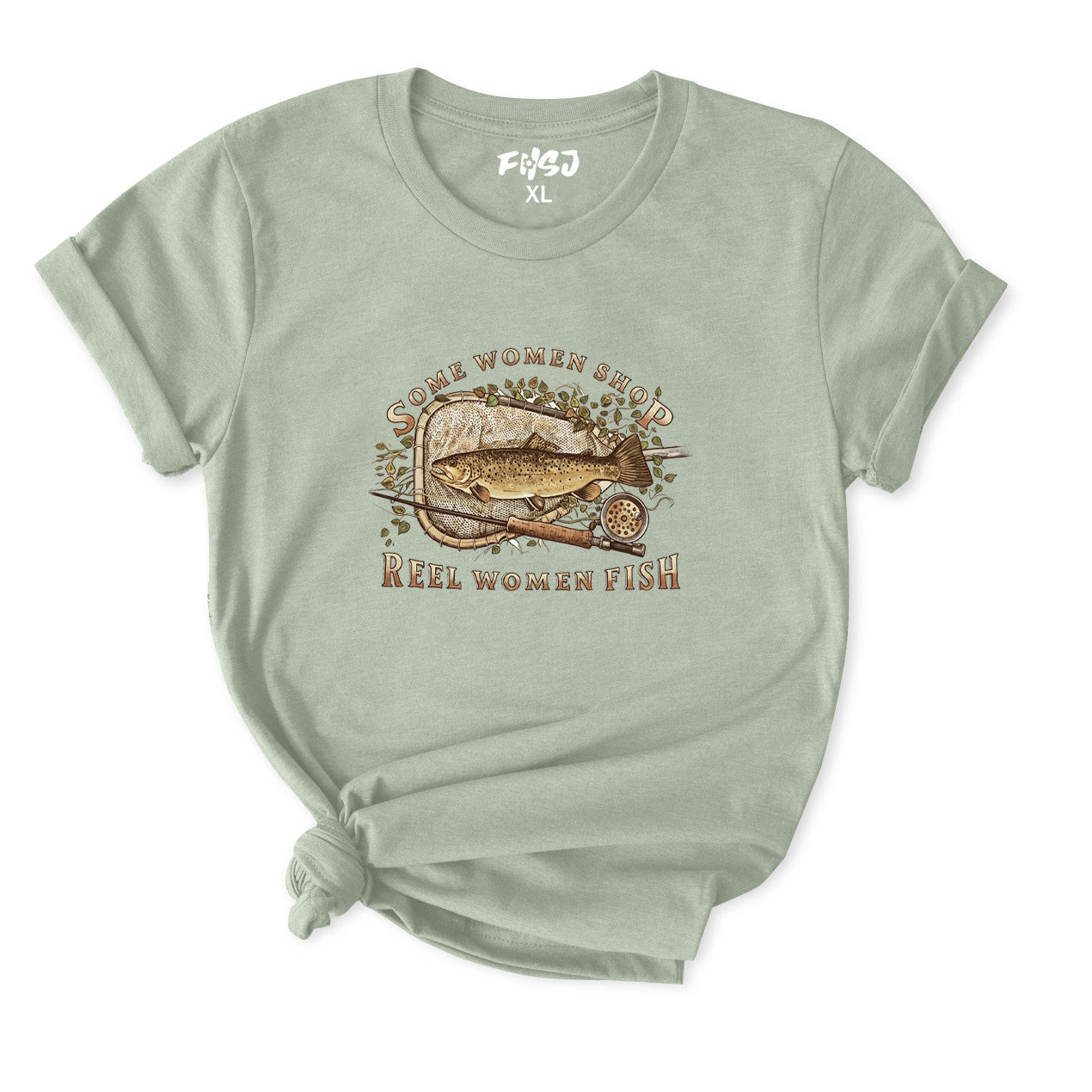 Some Women Shop Reel Women Fish T-Shirt for Women