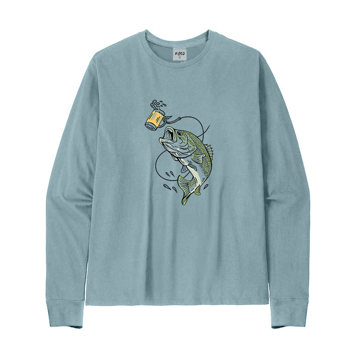 Lure Bass Beer Long Sleeve T-shirt