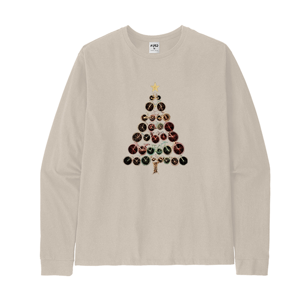 Christmas Bike Tree Long Sleeve T-Shirt