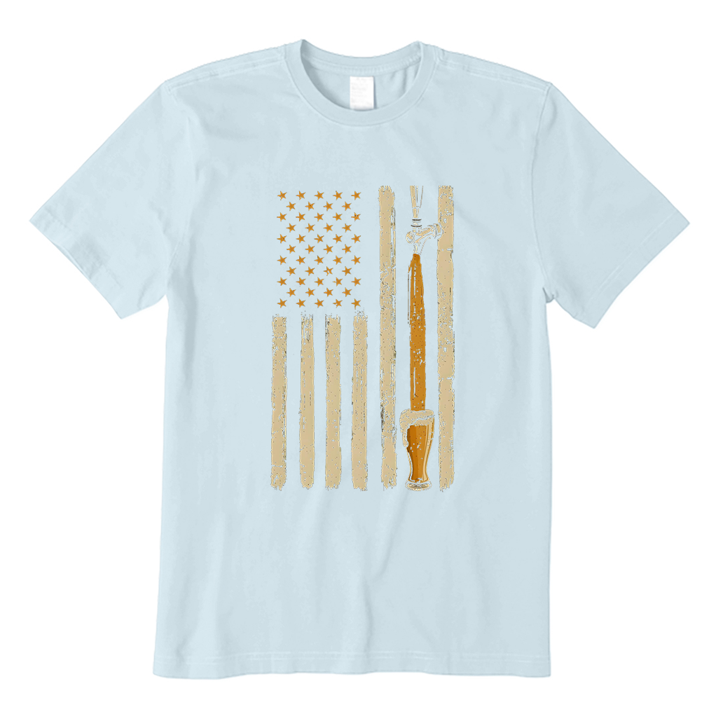 American Flag Craft Beer T-Shirt