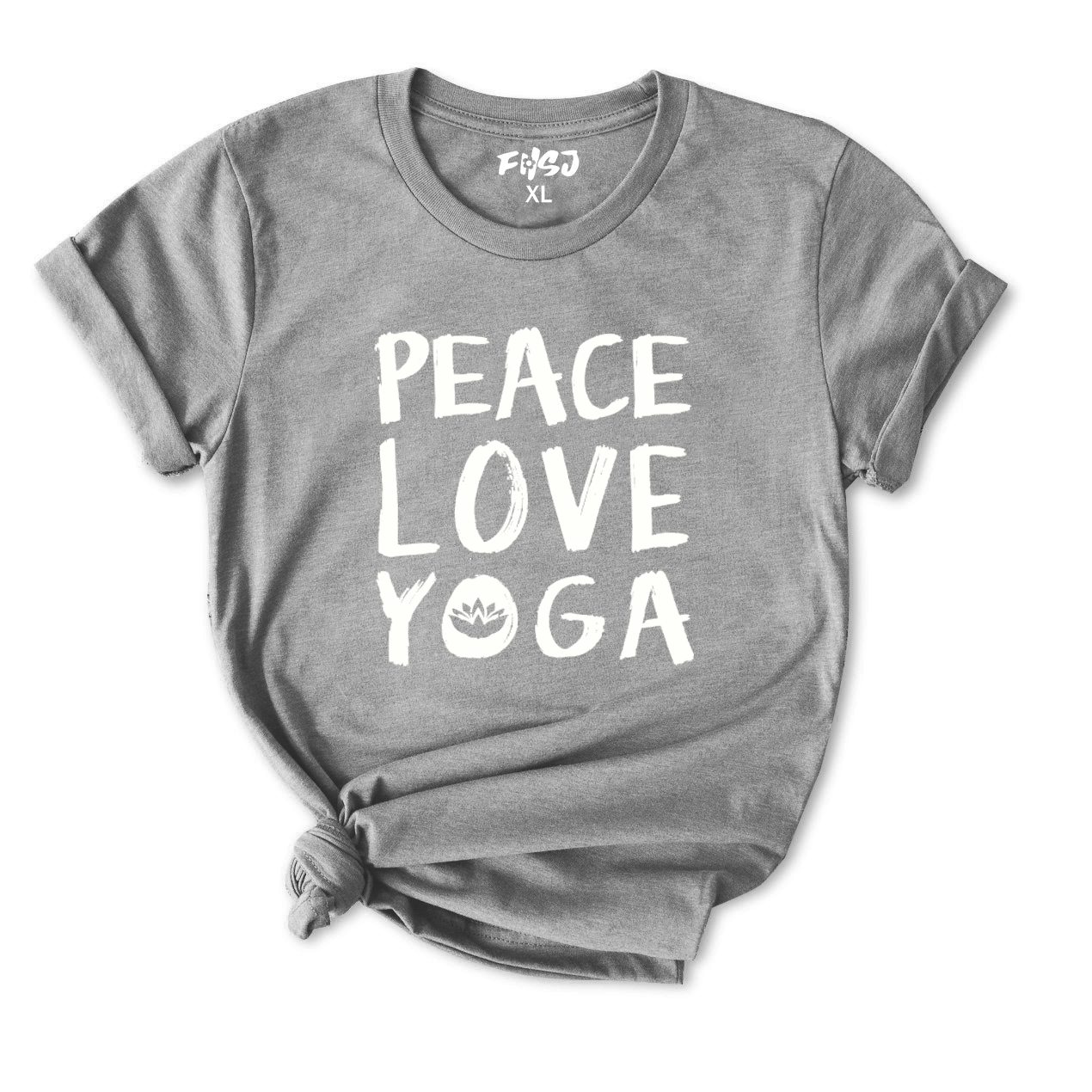 Peace Love Yoga T-Shirt for Women