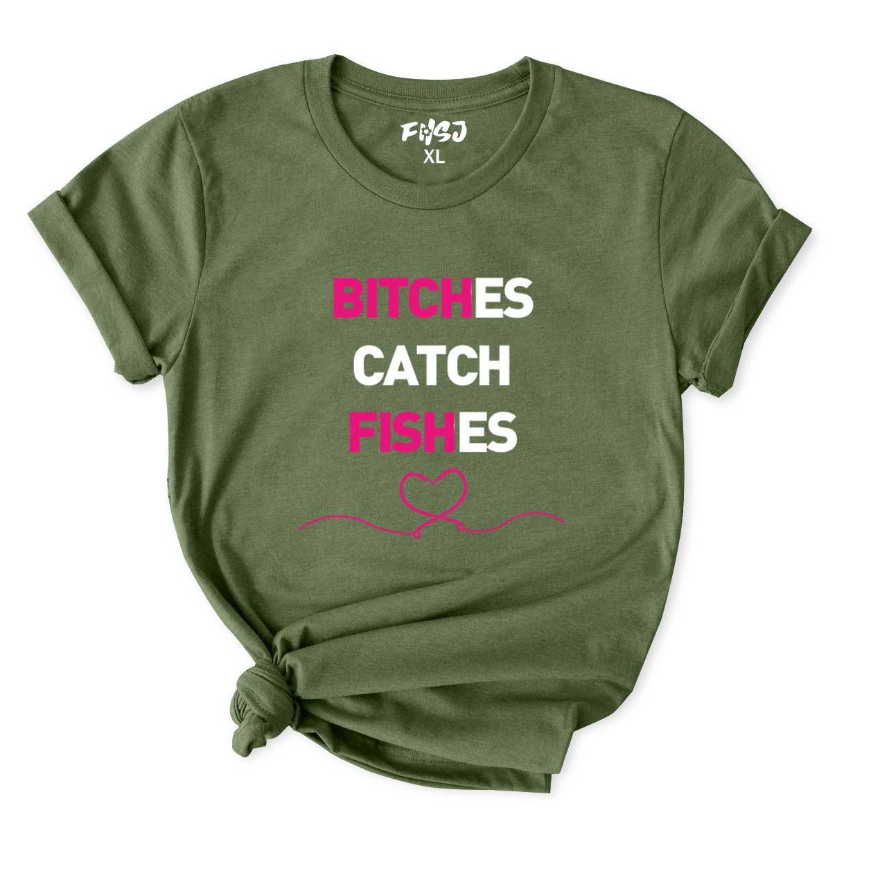 Bitches Catch Fishes T-Shirt for Women