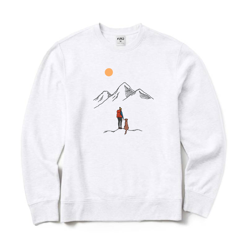 Mountain Hiking Crewneck Sweatshirt