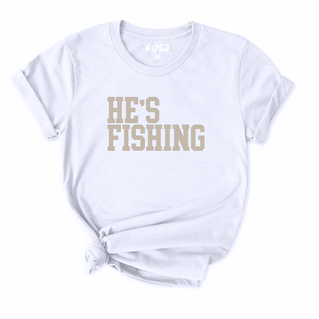He's Fishing T-Shirt for Women