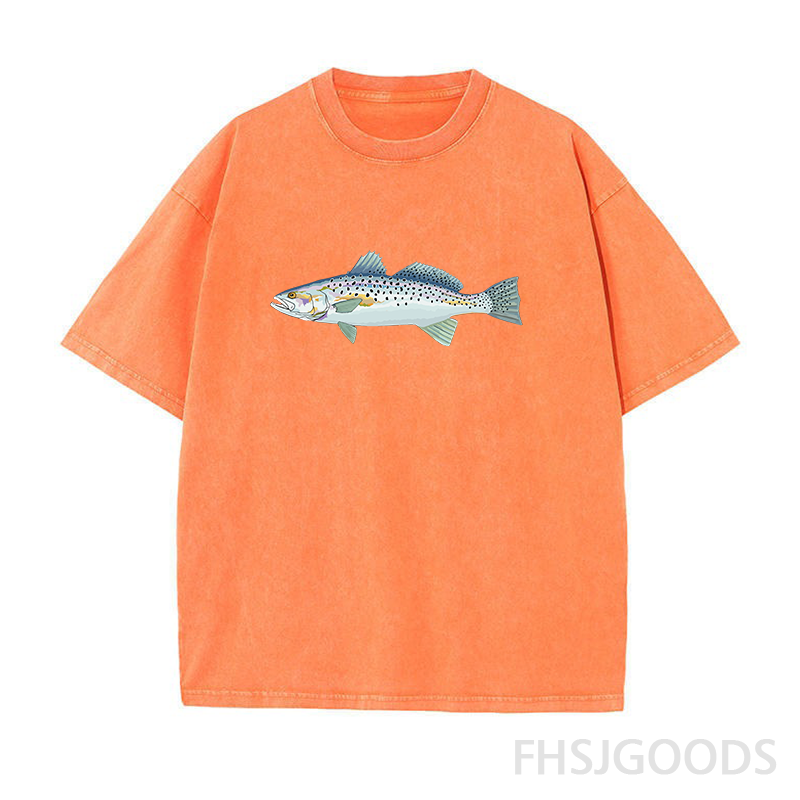 Speckled Trout Fishing Unisex Distressed T-Shirt