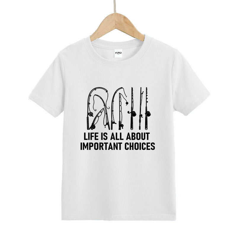 Life Is All About Important Choices Kid's T-Shirts