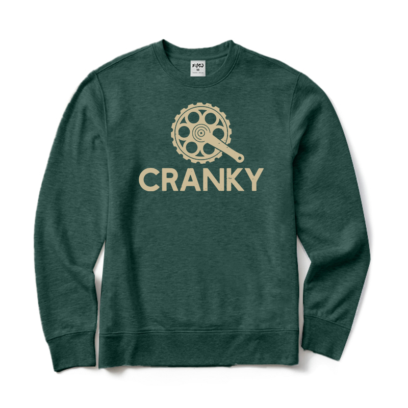 Cranky Funny Bike Crewneck Sweatshirt