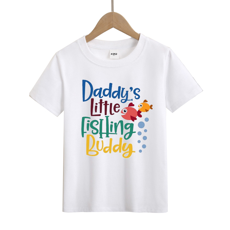 Daddy's Little Fishing Buddy Kids T-Shirt