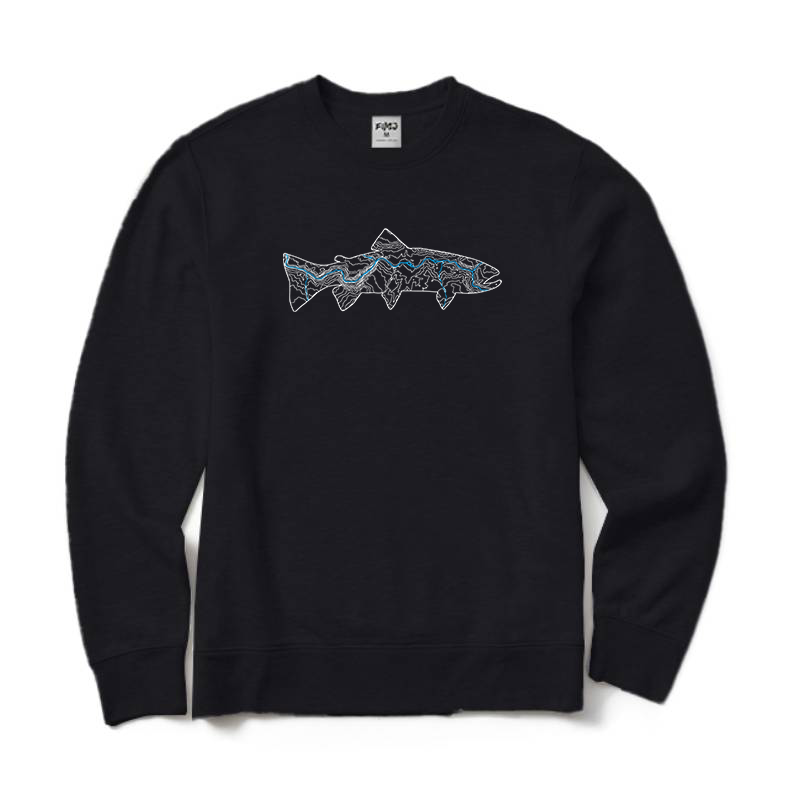 Green River Topographic Trout Sweatshirt