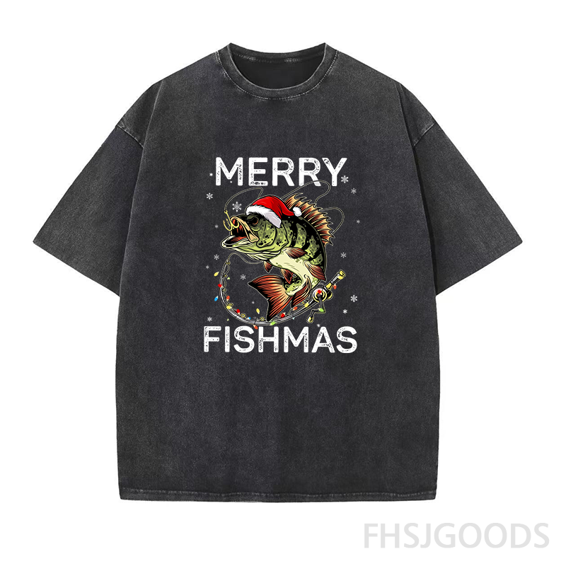 Merry Christmas Unisex Distressed T-Shirt