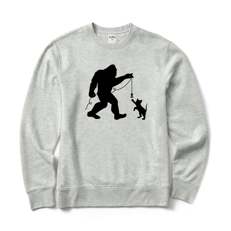 Bigfoot and Kitten Sweatshirt