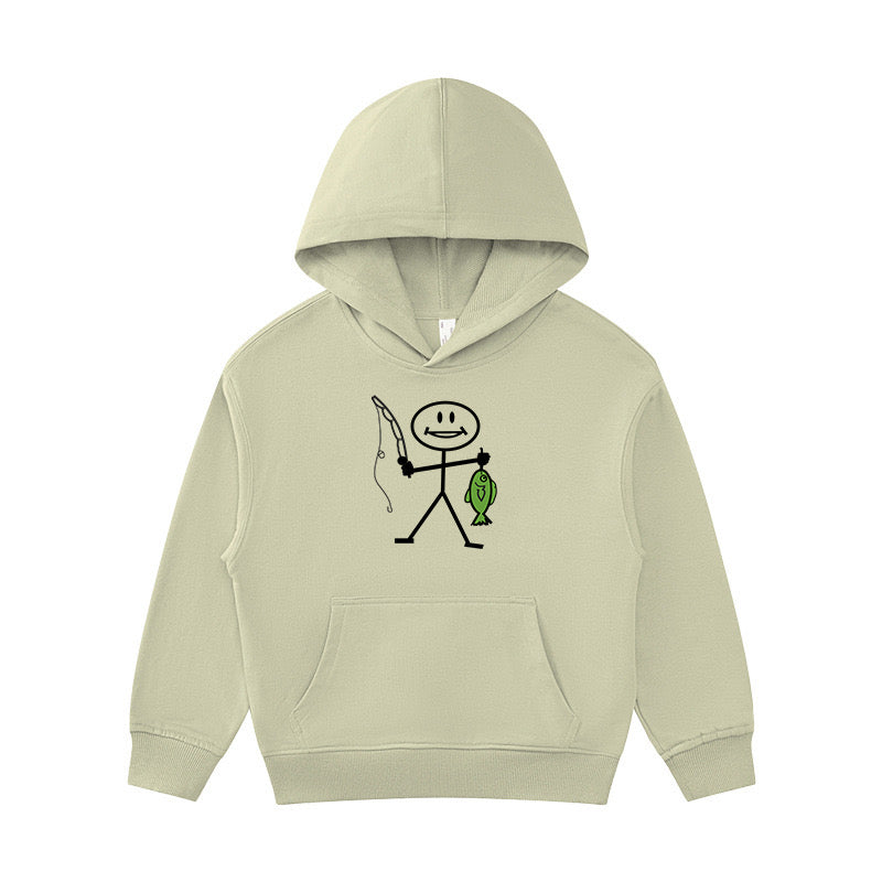 Happy Fishing Kid's Hoodie