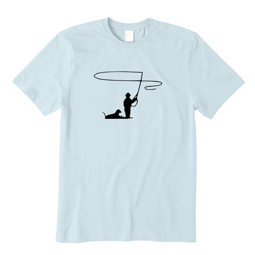Fly Fishing with Dog T-Shirt