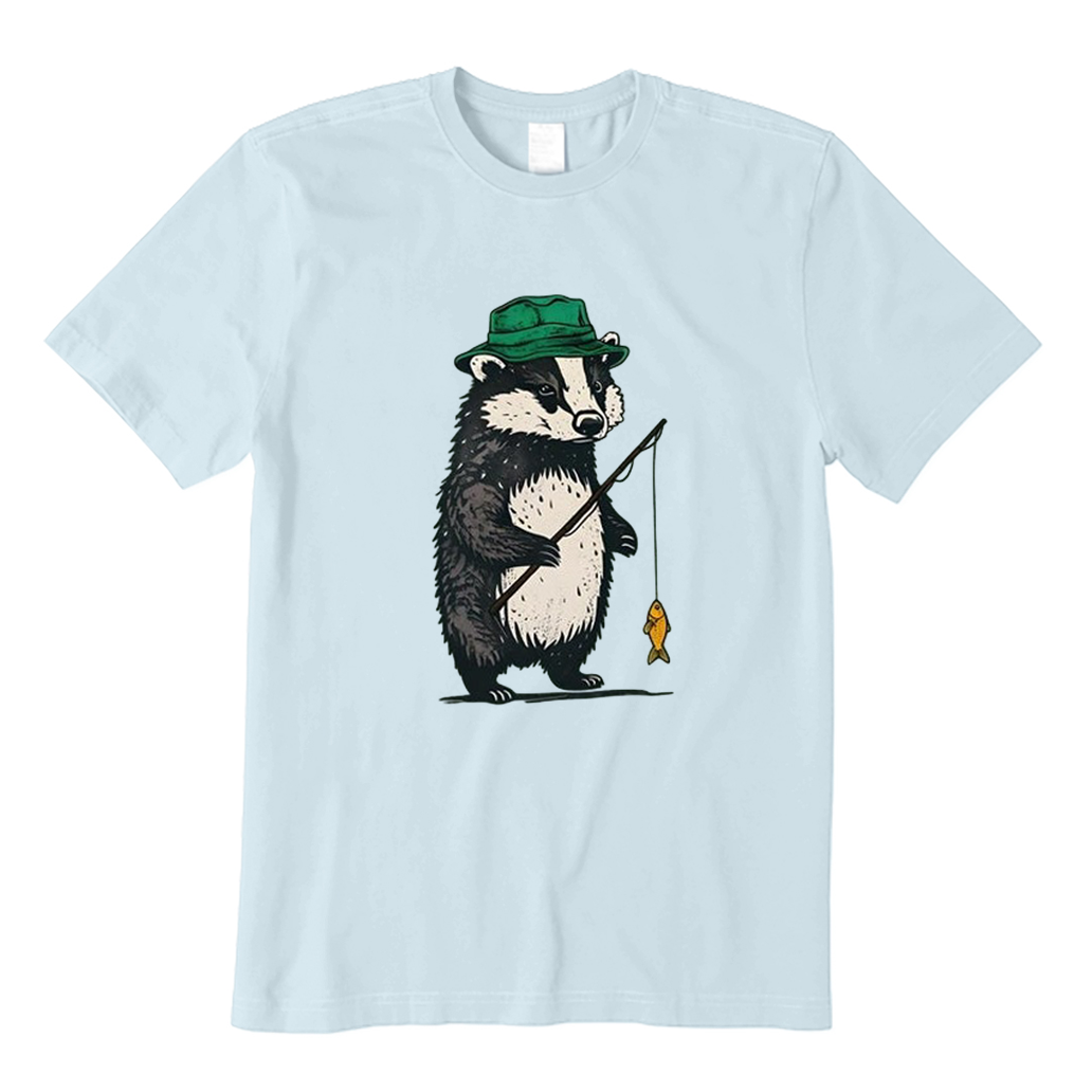 Fishing Badger T-Shirt